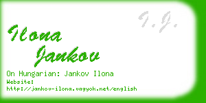 ilona jankov business card